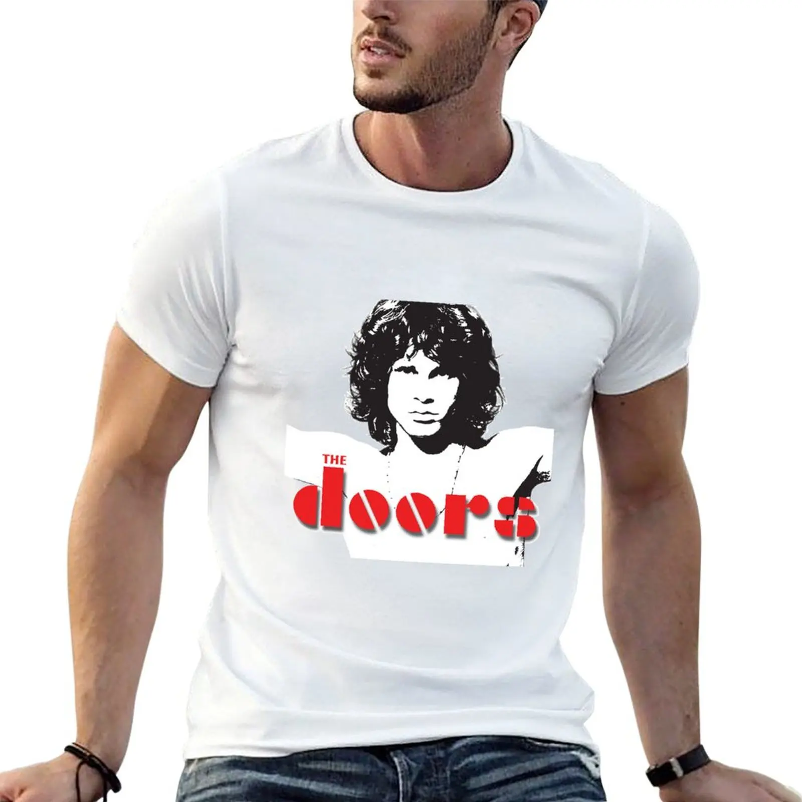 Jim Morrison-the Doors T-Shirt Work Utility Casual Tee Shirt