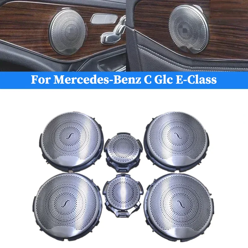 Dla Mercedes-Benz C Glc E-Class W205 W213 X253 2015-2021 Osłona Głośnika Samochodowego Drzwi Audio Głośnik Wysokotonowy Średniotonowy Listwa Ozdobna Pokrywa