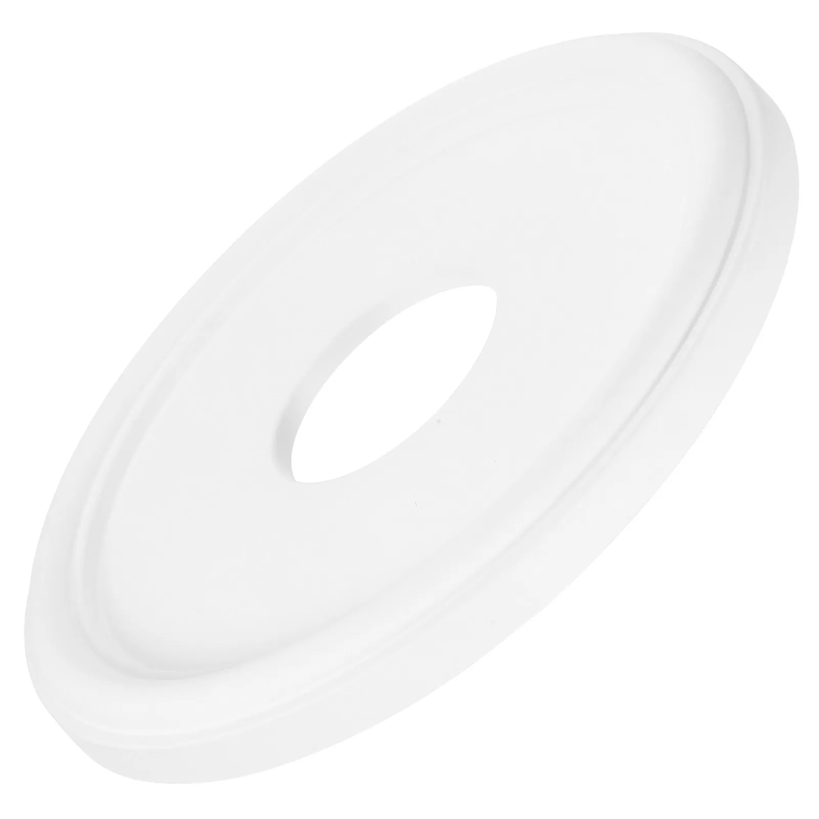 白い丸型天井メダリオン装飾照明器具カバー、天井ファン用、家の装飾、ファンマウント交換用リング