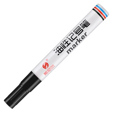 5PCS Waterproof Oil Marker Black White Red Blue For carton Box Thick Head Large Head Pen Oil Note Pen Not Easy to Fade