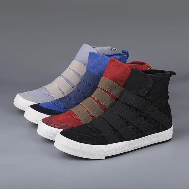 New 2025 High Top Men Designer Sneakers Flats Slip on Casual Shoes Male Canvas Shoes Plimsolls Espadrilles Man Zapatillas Hombre