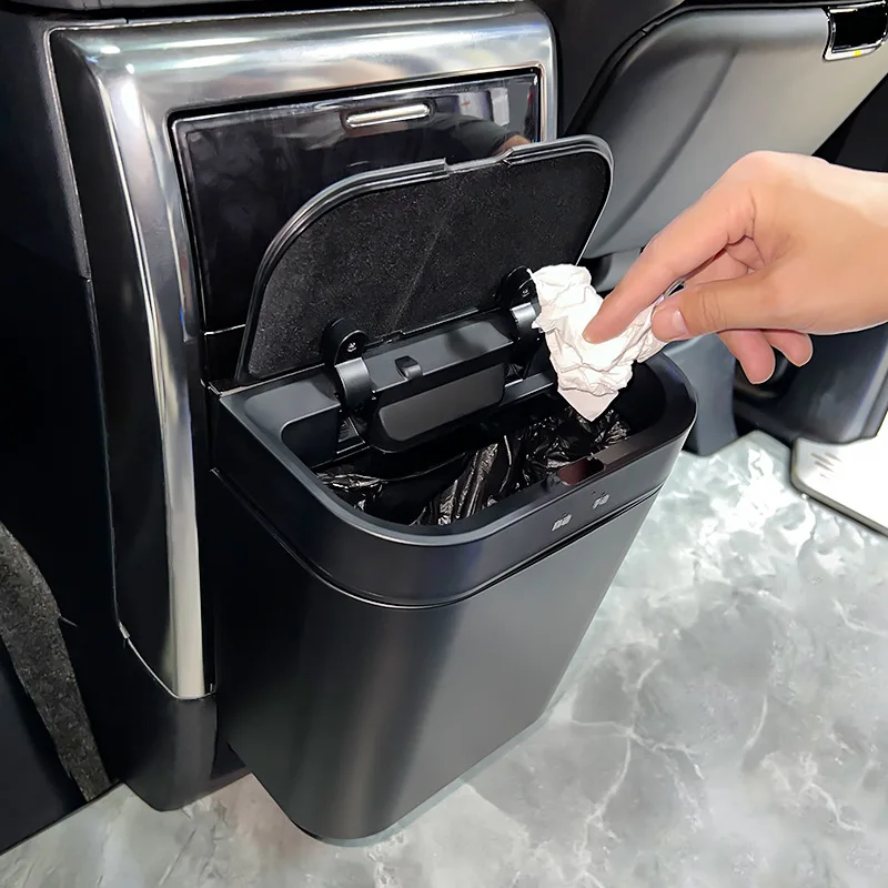 Top-Rated Electric Smart Trash Bin for Alphard 40 & Vellfire 30 (2015-2024) Touchless Auto Eco-friendly Recycling Family Travel