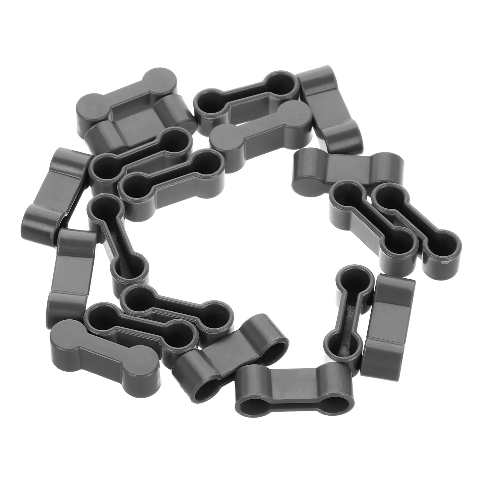 

20 Pcs Train Track Buckle Dog Bone Railway Connector Adapter Toys Accessories Plastic Wooden Connectors