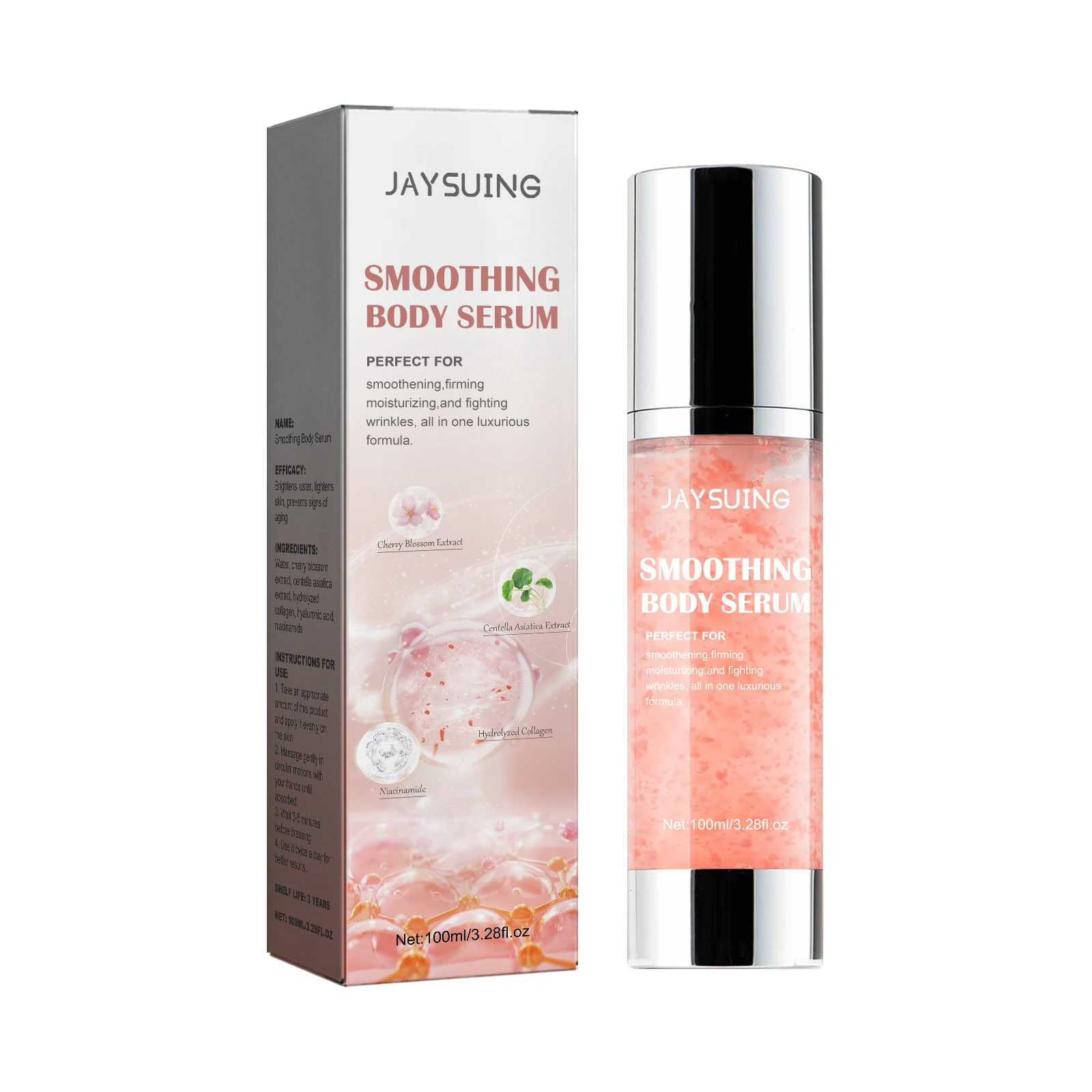 Sakura Smoothing Skin Serum Moisturizing Nourish Brightening Skin Lightening Rejuvenation Firming Pore Shrink Face Body Essence