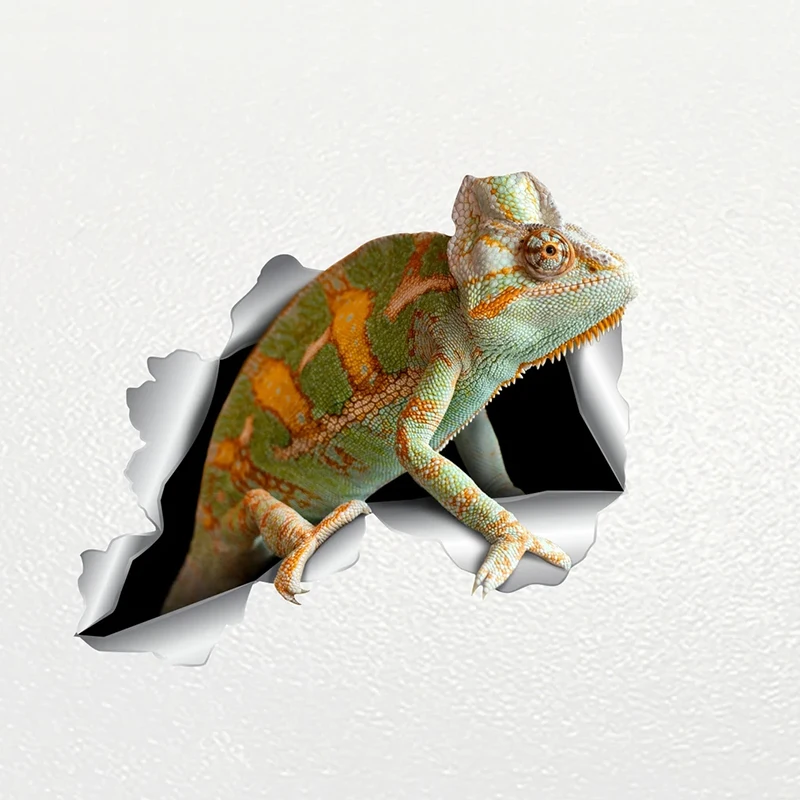 

V1035# Car Sticker Chameleon Pet Animal Waterproof Vinyl Decal Car Accessories Decor Pegatinas Para Coche