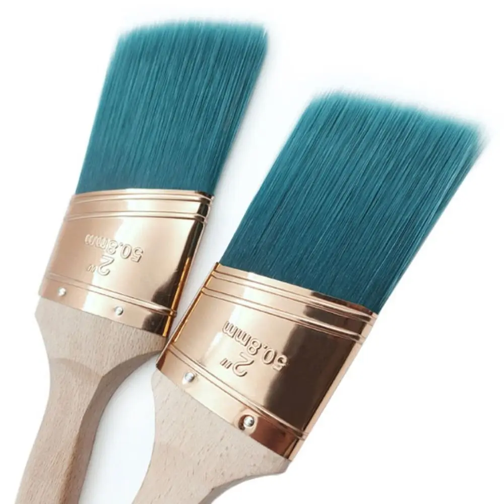 2 Inch Paint Brush Uniform Application Fewer Brush Marks Soft Bristle Brush Comfortable Handle Chemical Fiber