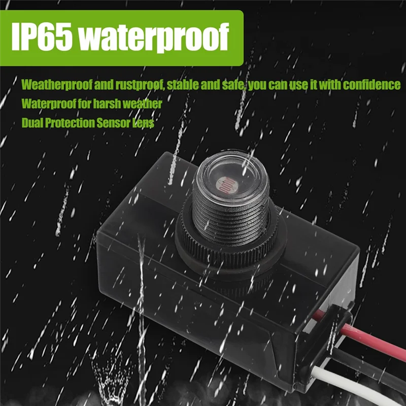 

AF89-Датчик сумерения до рассвета для наружного освещения, фотоэлектрический переключатель, датчик освещенности фотоэлемента, проводной светильник для глаз, подходит