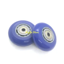 2Pcs 70mm Diameter x 24mm Wheel Width x 6/8/10mm Bearing Inner Diameter Silent Wear-Resistant Multi-Color Trolley Pulling Wheel
