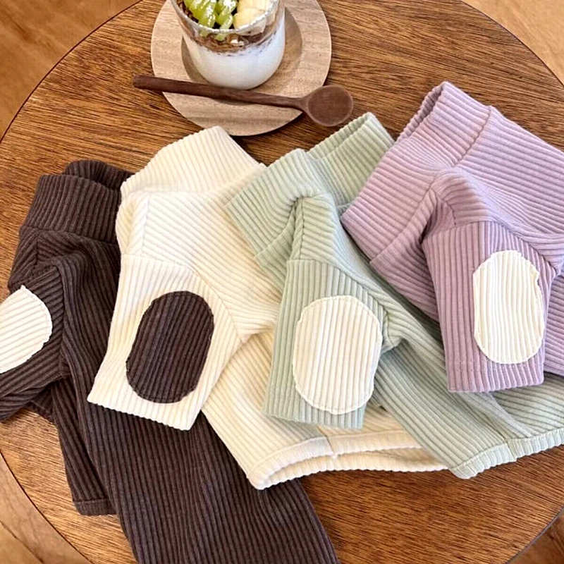 

Warm Fashion Striped Dog Clothes Pet Dog Bottoming Shirt Vest Puppy Clothing For Small Dog Teddy Cat Winter Clothes Home Clothes