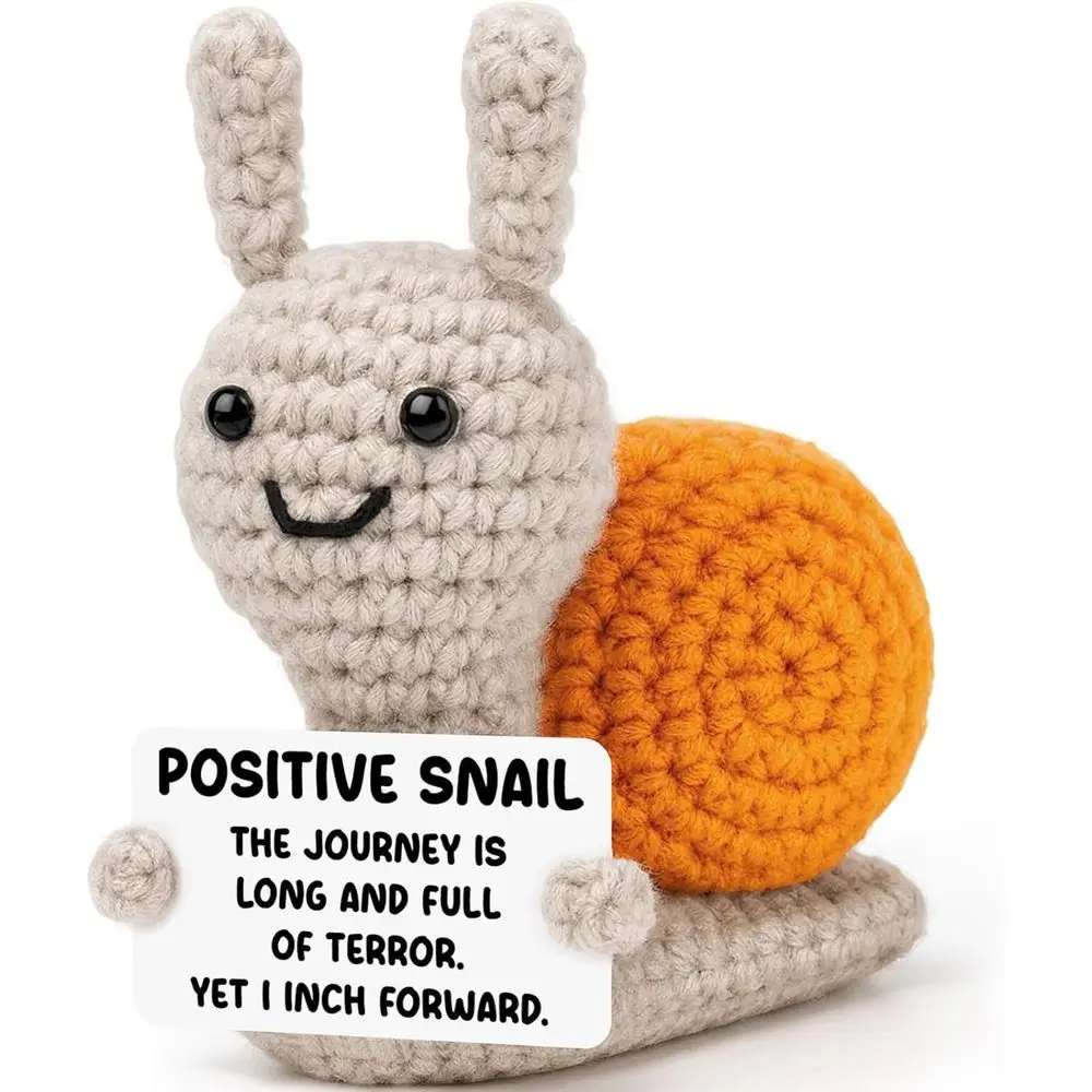 

Birthday Gifts for Women Men, Inspirational Relaxation for Girlfriend Boyfriend, Positive Crochet Animals Home Decor Present for