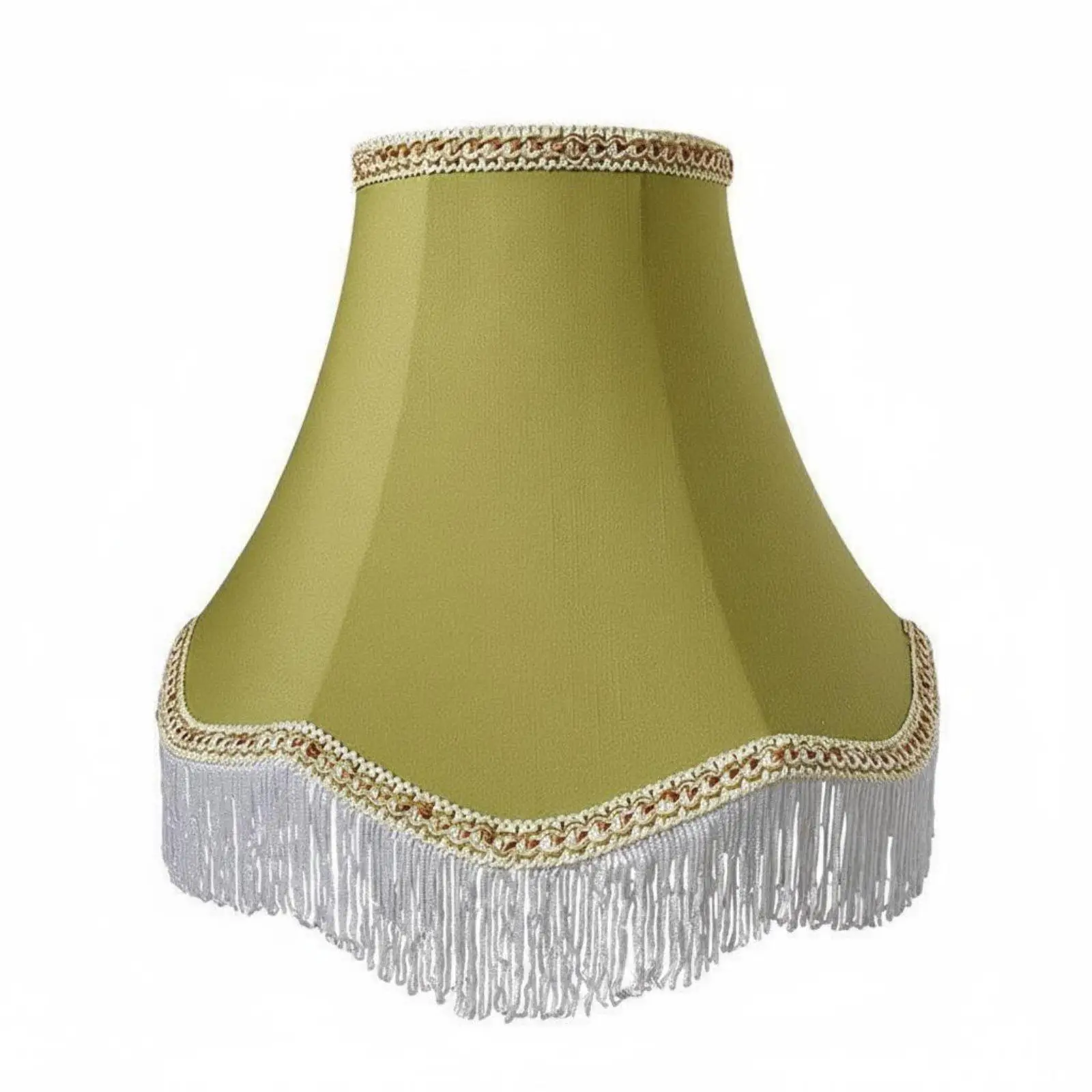 Handmade Fabric Lamp Shade Retro Tassel Lampshade for Bedside Lamp Vintage Textile Cover Home Lighting