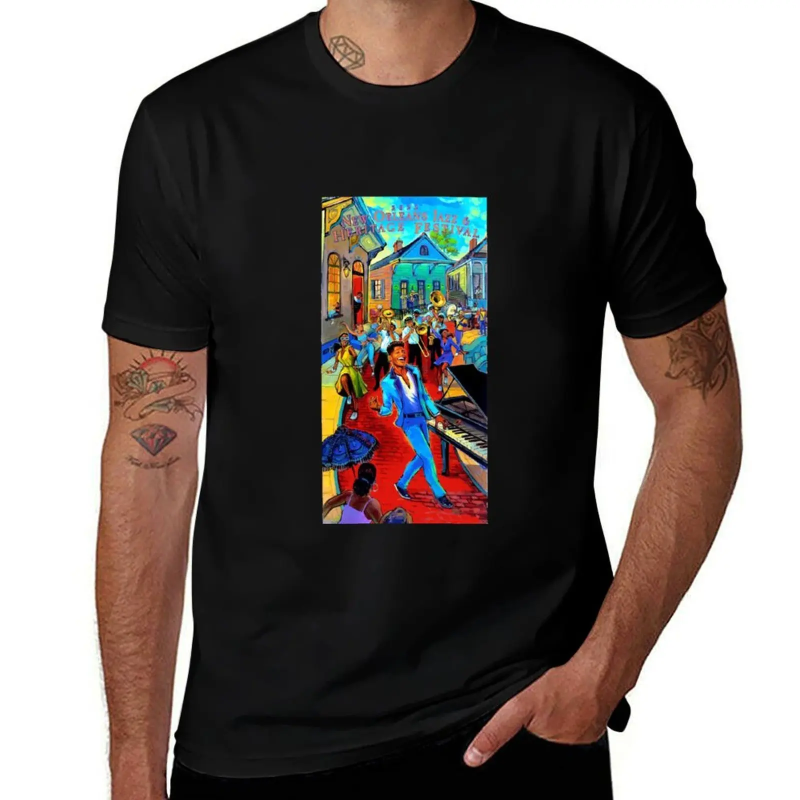 

Jazz 2022 Fest T-Shirt Modern Print Casual T-Shirt