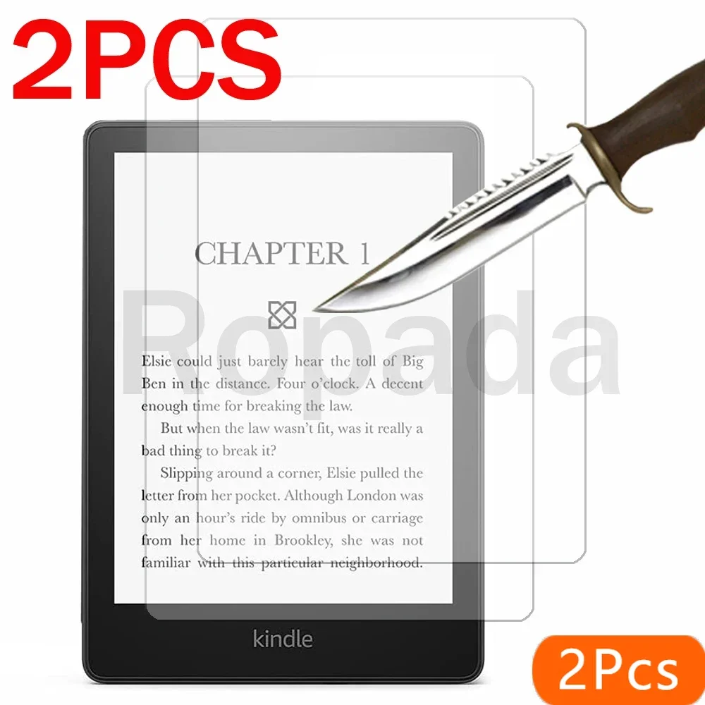 

2PCS glass screen protector for Kindle paperwhite 2021 11th 6.8'' Kindle 3 4 5 8th 10th generation 6 ereader protective film