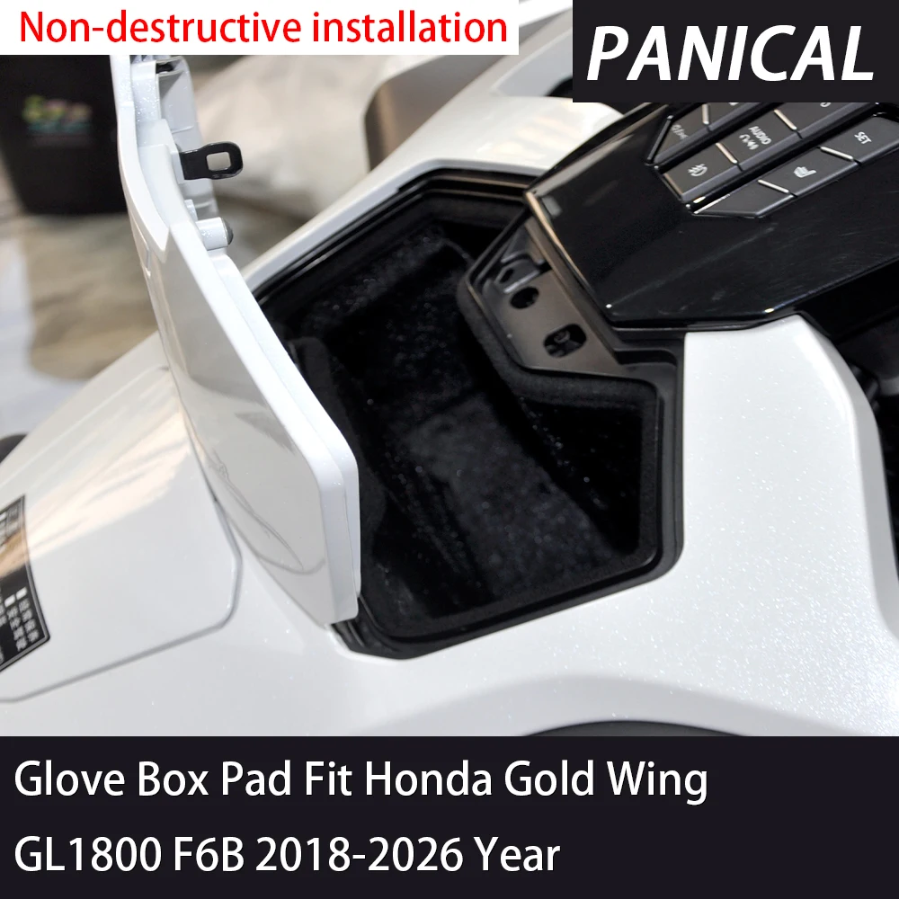 

For Honda Gold Wing GL1800 GL1800B F6B Dct Tour 2018-2026 Black Panical Storage Box Console Box Lining Middle Box