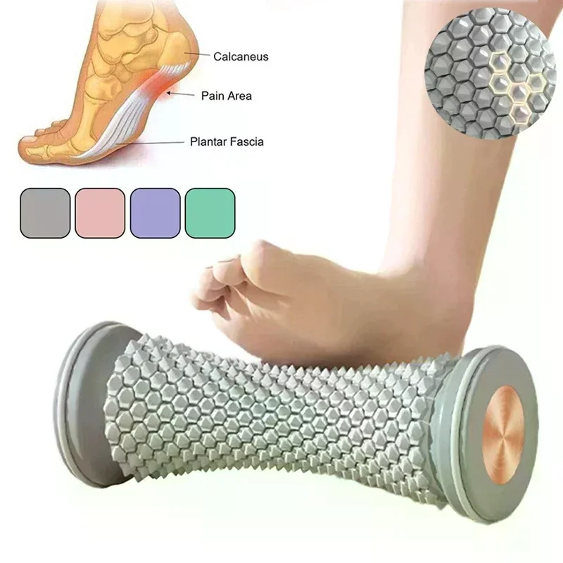 التهاب اللفافة الأخمصية الكرة العضلات الاسترخاء تدليك القدم الأسطوانة ميريديان محفز أداة اليوغا تدليك الكرة العضلات الاسترخاء الرعاية