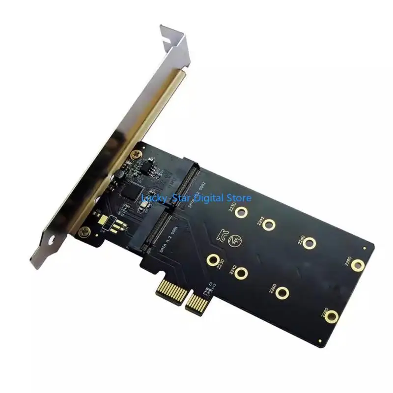 

N7MC PCIE до 2 порта M.2 NGFF SSDS Адаптер карты ASM1061 Чип 2230/2242/2260