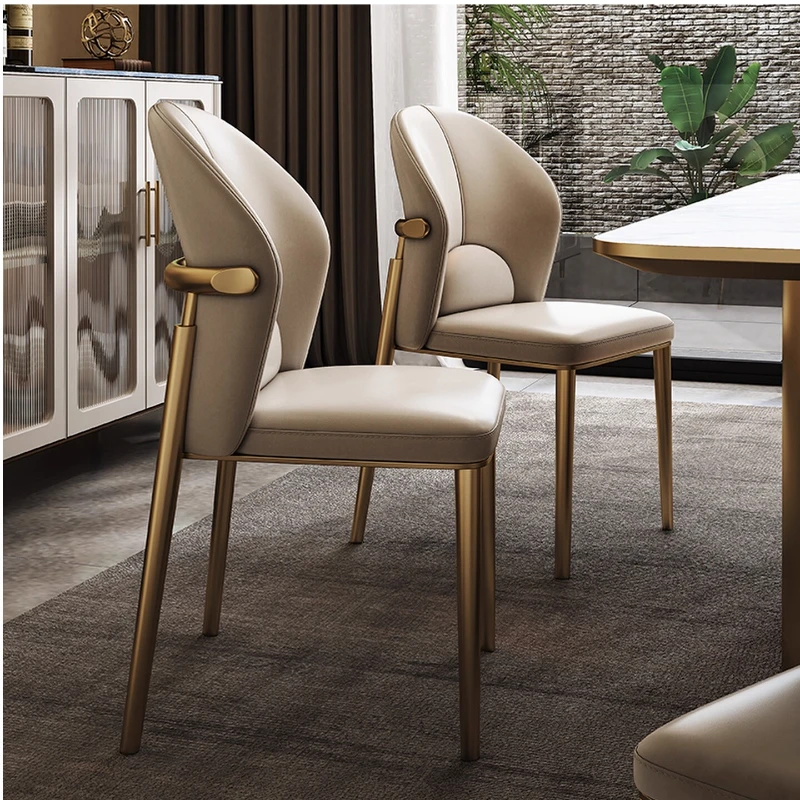 

Designer Waterproof Dining Chairs Restaurant Leather Leather Italian Dining Chairs Designer Cheap Sillas Comedor Furniture Home