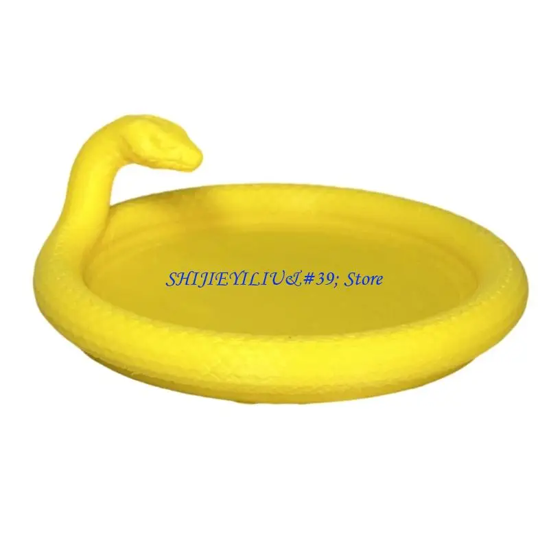 E21F Gothic Snake Jewelry Display Tray Ornamental Plate Suitable for Rings
