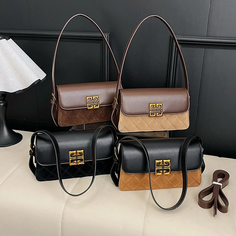 

Soft Bag for Travel Office Daily Commute Featuring Suede Material Shoulder Crossbody Choice