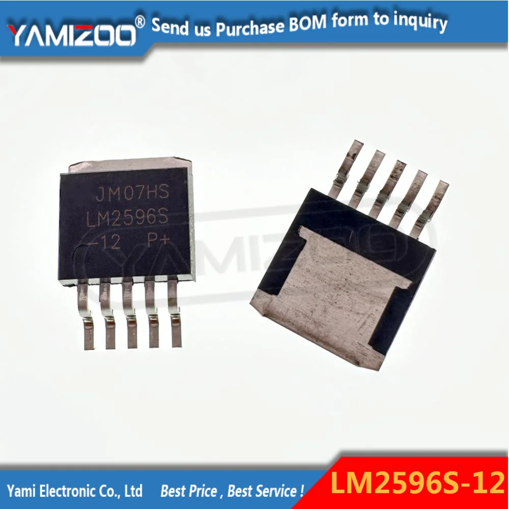 10pcs LM2596S-12 2596S-12 LM2596 Switching Voltage Stabilizer 3A 12V 2596 IC REG BUCK 12V 3A TO263-5L New Original