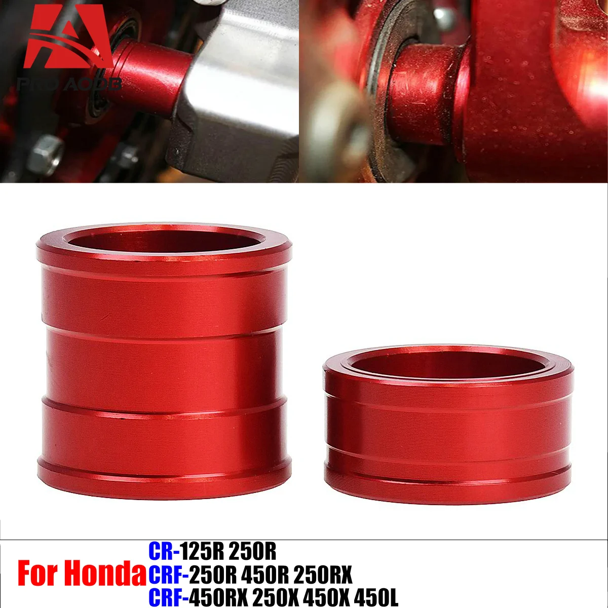 

For Honda CRF125 CRF250 CRF250R CRF250X CRF450R CRF450X 2002-2018 Precision-Made Motocycle parts - Front Rear Wheel Hub Spacers