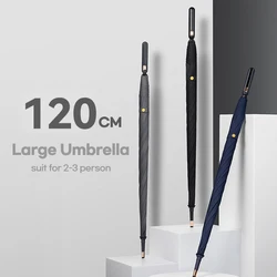 New Elegant Golf Umbrella Luxury Long Handle Large Rain Umbrella Men 133cm Big Umbrellas Windproof Strong 8 Ribs Outdoor