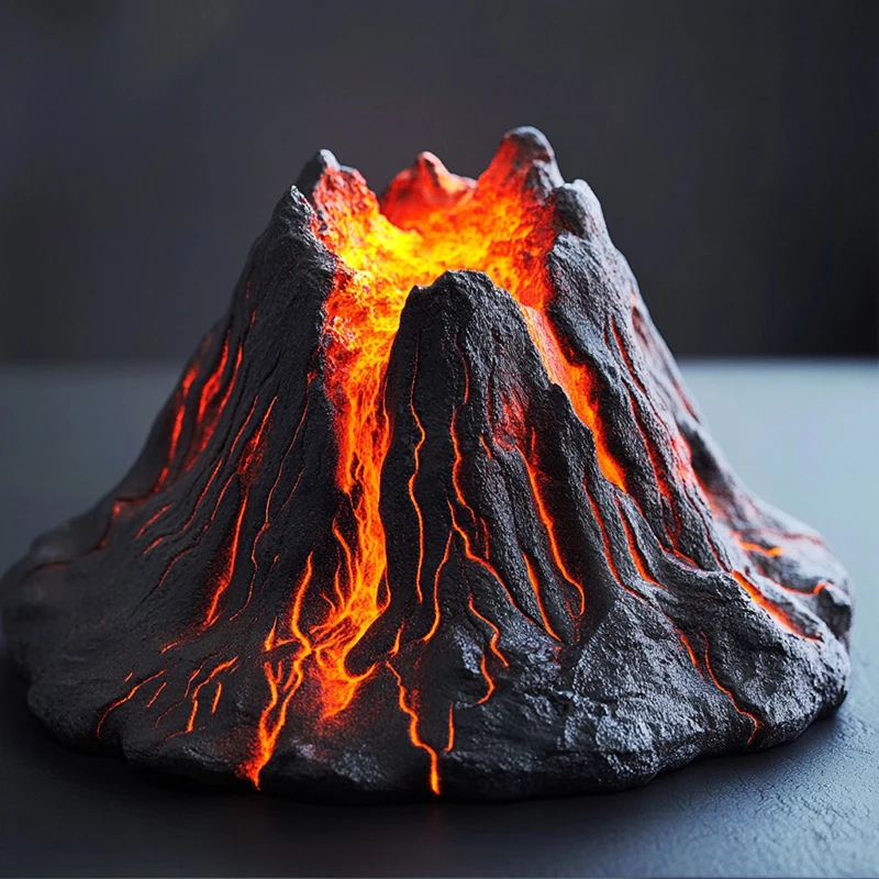 3D Volcano Candle Silicone Mold DIY Handmade Making Aromatherapy Gypsum Dessert Mousse Cake Mould Fire Mountain Candle Molds