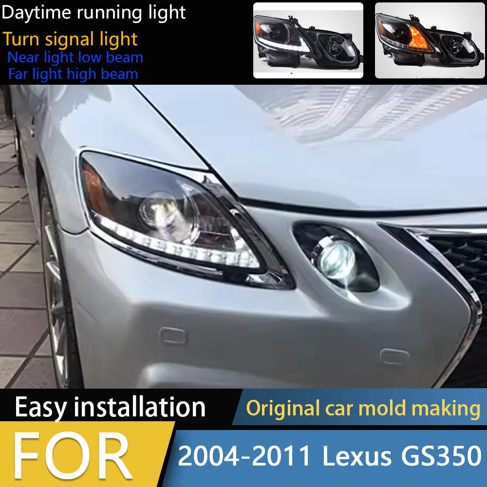 

Car Styling Head Lamp for Lexus GS350 Headlights 2004-2011 GS300 LED Headlight DRL Hid Bi Xenon Auto Accessories