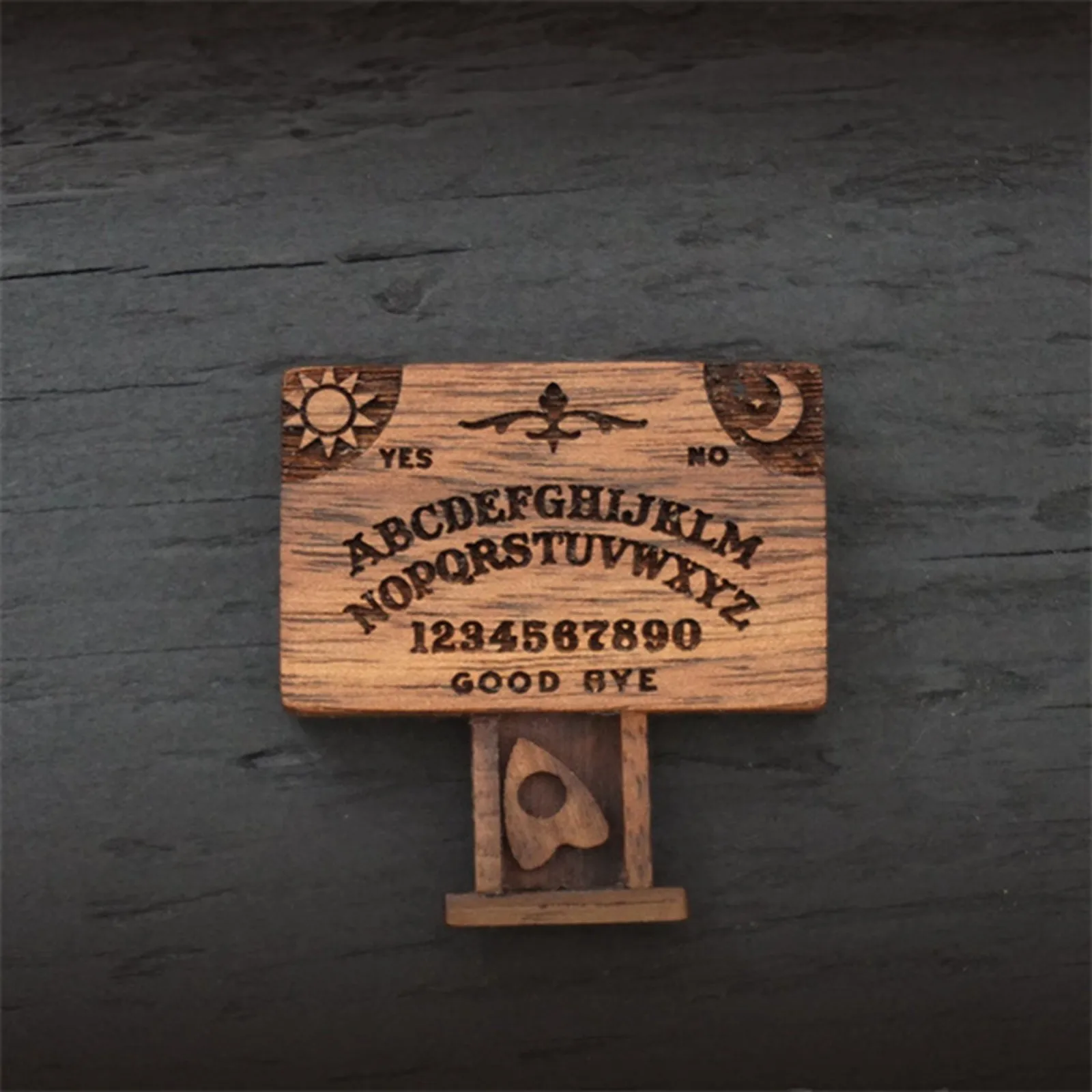 Ouija Board Retro Miniature Spirit Board With Drawer Miniature Ouija Board Wooden Handmade Talking Spirit Board With Planchette