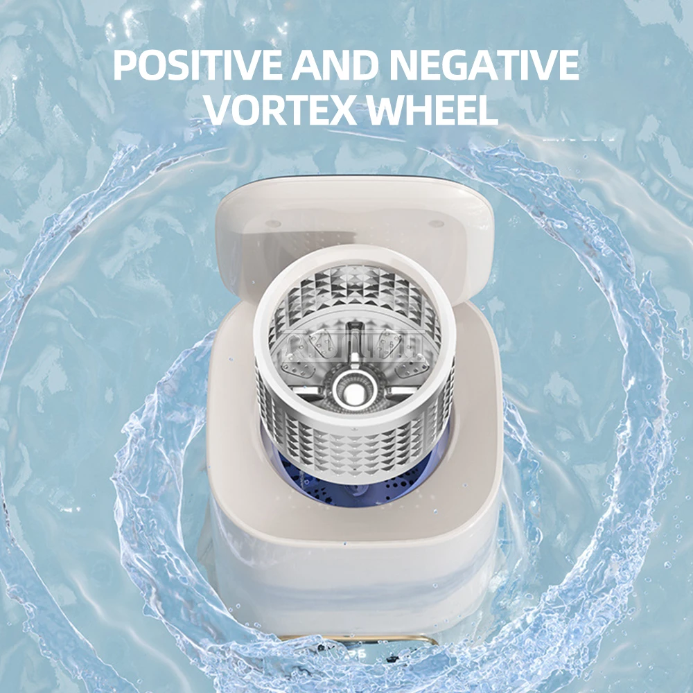 آلة الغسيل والتجفيف الأوتوماتيكية المتكاملة ، غسالة الملابس الداخلية المنزلية المحمولة