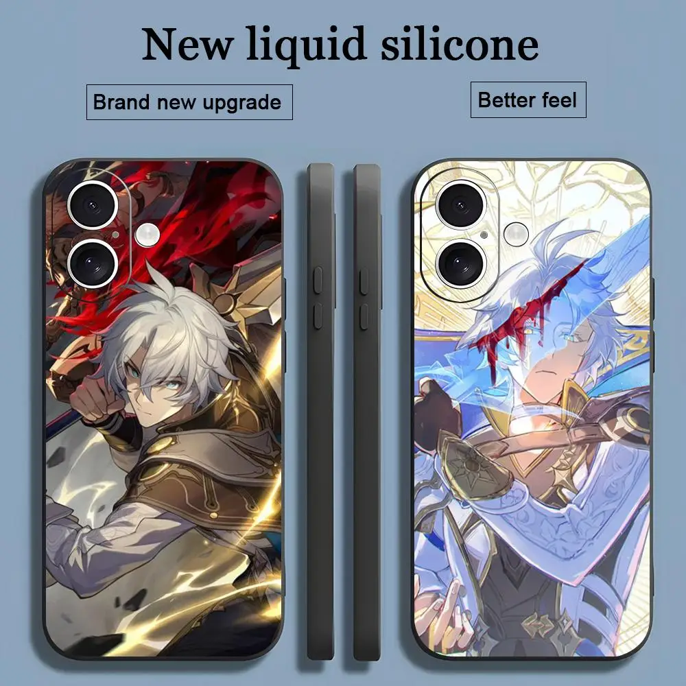 Чехол для телефона Game Honkai Star Rail Phainon для iPhone 17, 16, 15, 14, 13, 12, 11 X XR XS 8 Plus Mini Pro Max, мягкий черный противоударный чехол