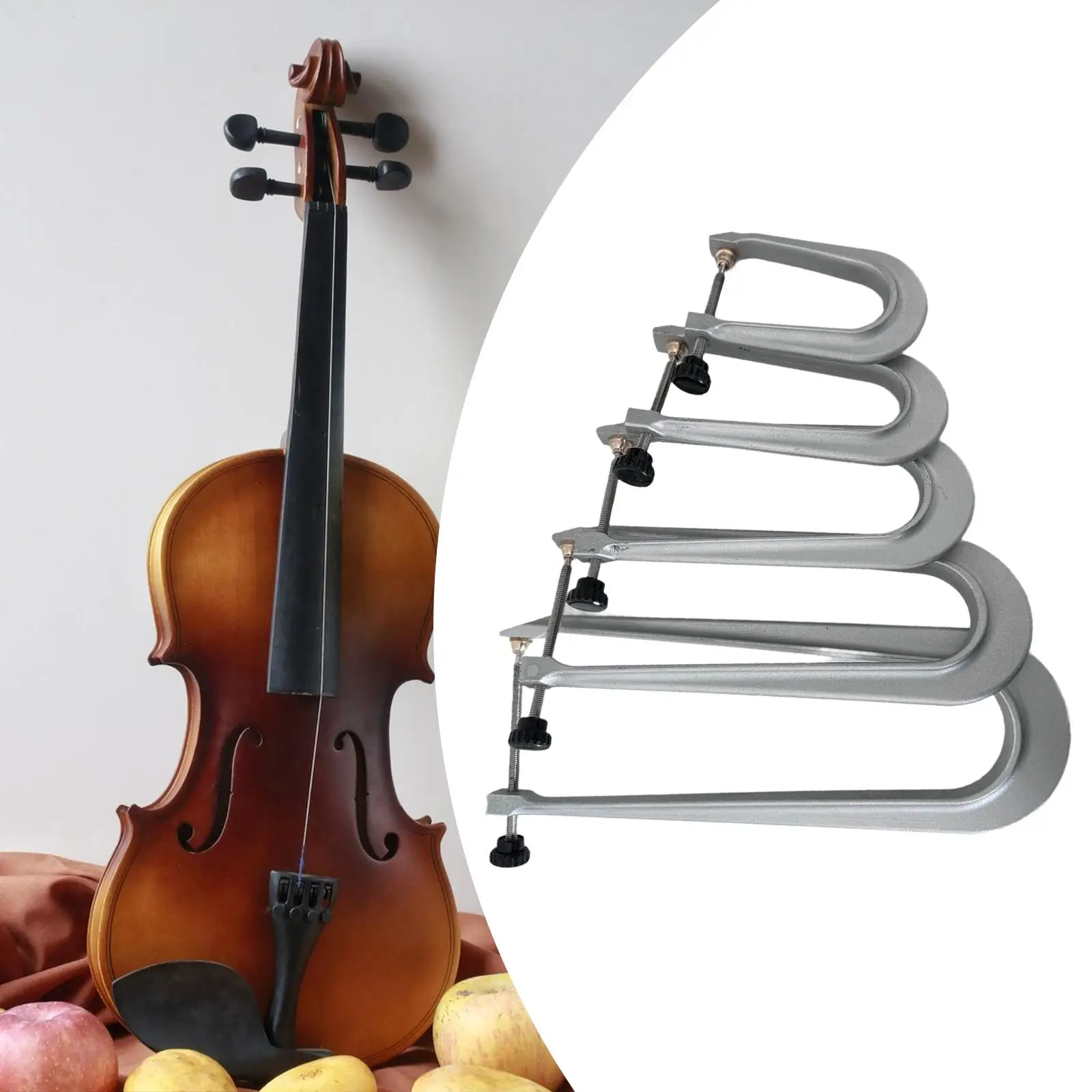 5 Pieces Violin Beam Clamps Parts Universal DIY Luthier Reliable Replacement