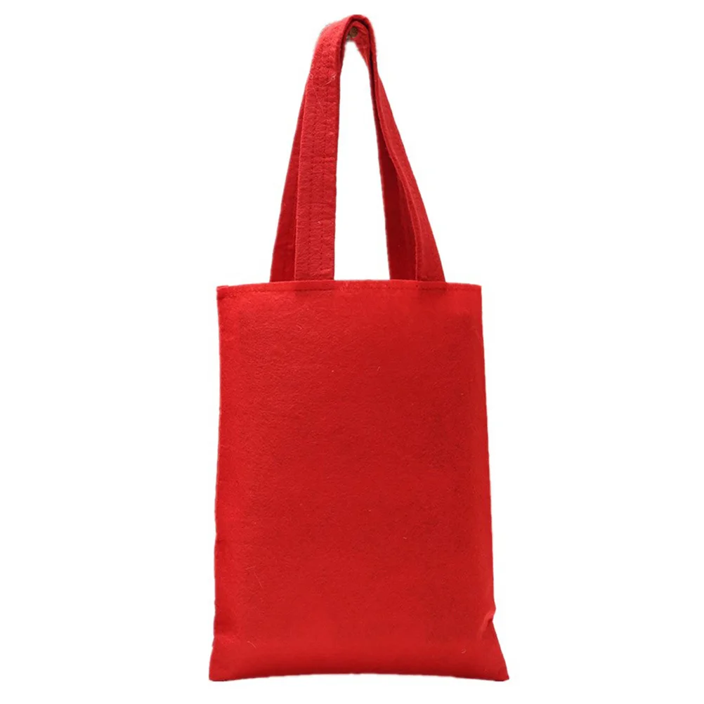

Red Santa Christmas Tote Bags Portable Eco-Friendly Safe for Party Favors Gifts Candies Chocolates Breads Biscuits