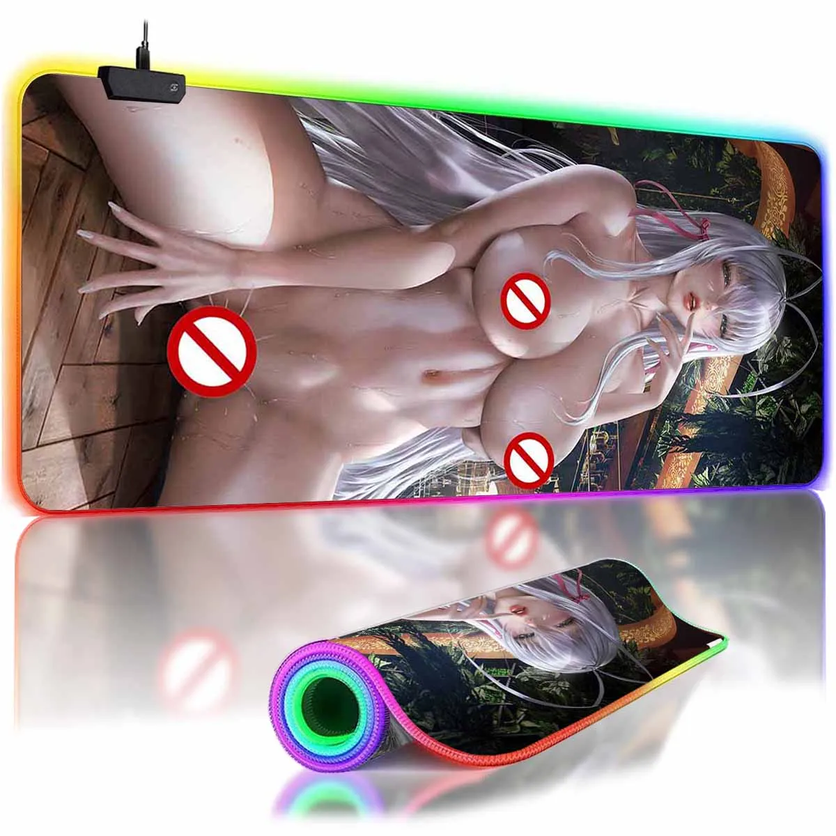 

Аниме My H_High School DxD H_Hero RGB коврик для мыши с подсветкой светодиодный коврик для мыши Overwatch Rossweisse Нескользящий коврик для мыши геймерский коврик для клавиатуры