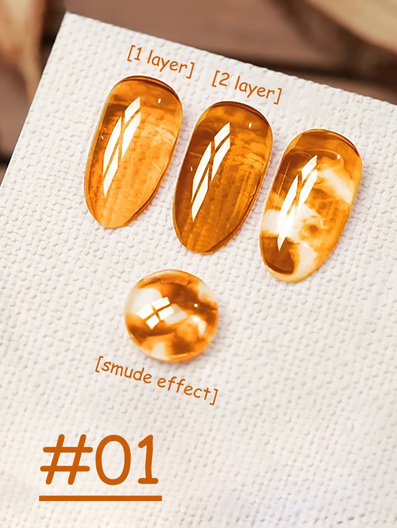 1-12 stücke WS Weihnachten Nagel Eis Transparent Schildkröte Bernstein Gel Nagellack Beliebte Bleaching Braun Orange Nagel Salon Nagel liefert – Detail 9