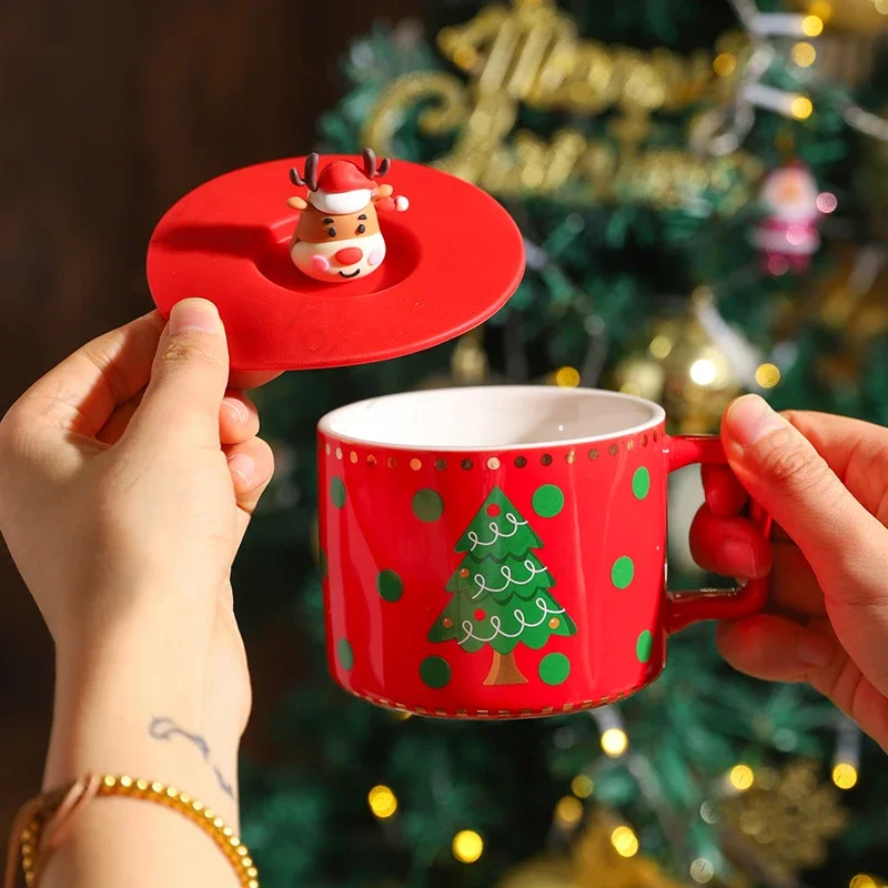 Exquisite Christmas Gift Ceramic Mugs Home Creative Afternoon Tea Coffee Cups High End Restaurant Unique Water Cup