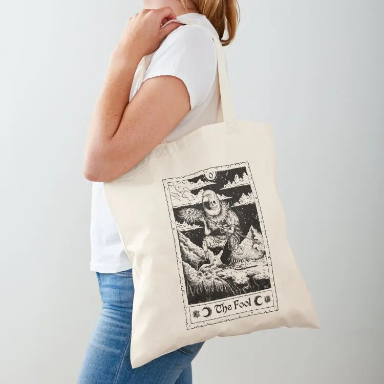 

The Fool - Forbidden Grimoire Tarot Card Tote Bag reusable grocery bags university shopper bag Shopper bag shopper bags