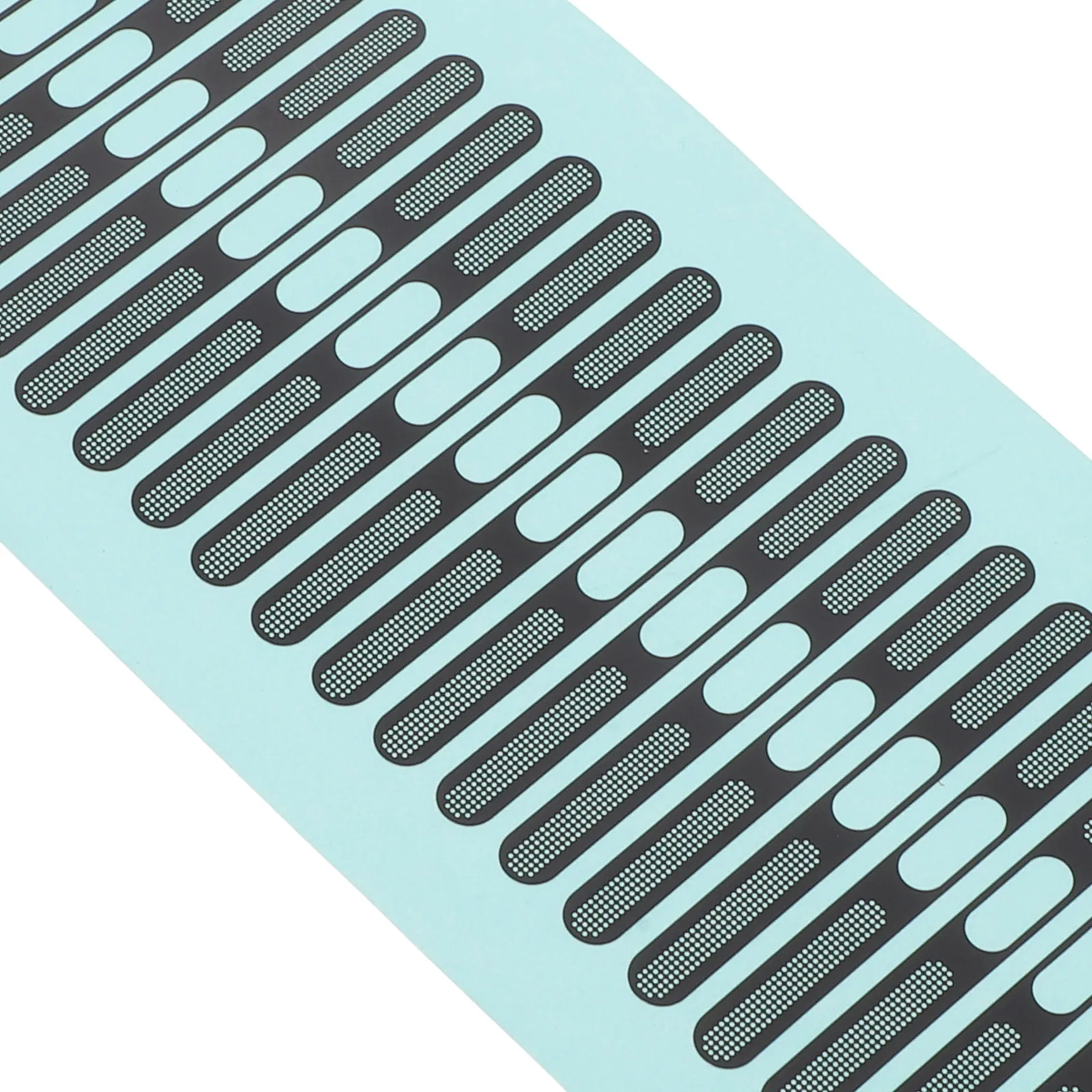 50Pcs Speaker Dust Protector Stickers Dust Proof Mesh Adhesive Cover Ultra-Thin Design Fits All 12 13 14 15 16 Cases