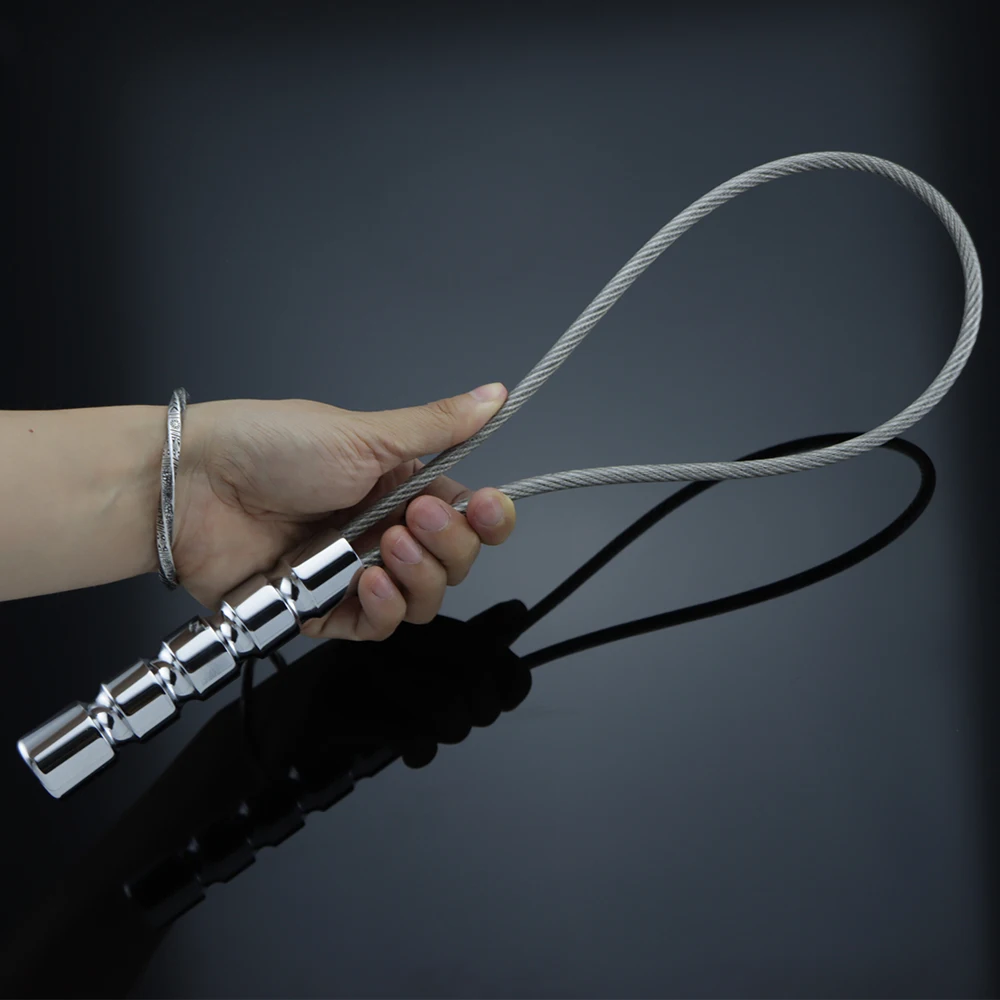 BDSM Metal Wirerope Whip For Sex Adult Games Slave Torture Spanking Paddle Flogger Ass Fetish BDSM Gear SM Sex Toys For Couples