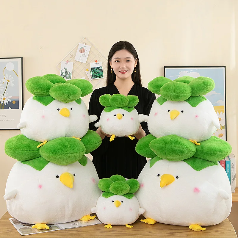 

1pc 30cm/11.81in Cute rookie chicken plush doll creative soothing doll Chinese cabbage doll pillow girl gift