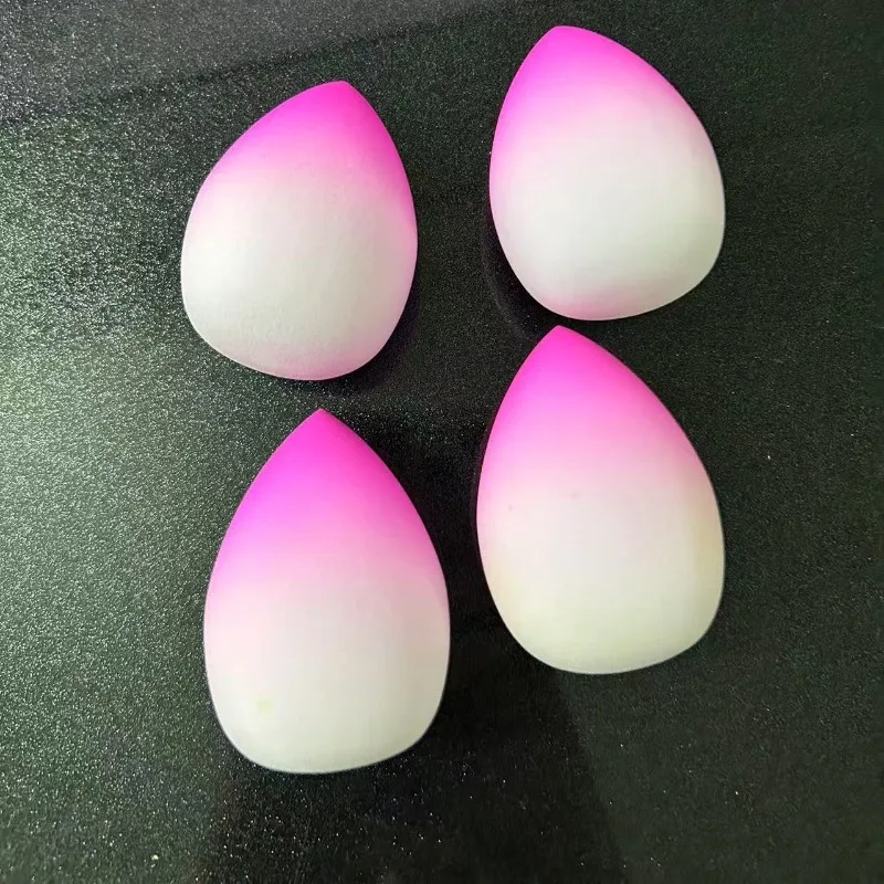 1/4 pçs cor gradiente esponja beleza ovo maquiagem fundação misturada beleza molhada e seca para bb creme base líquida