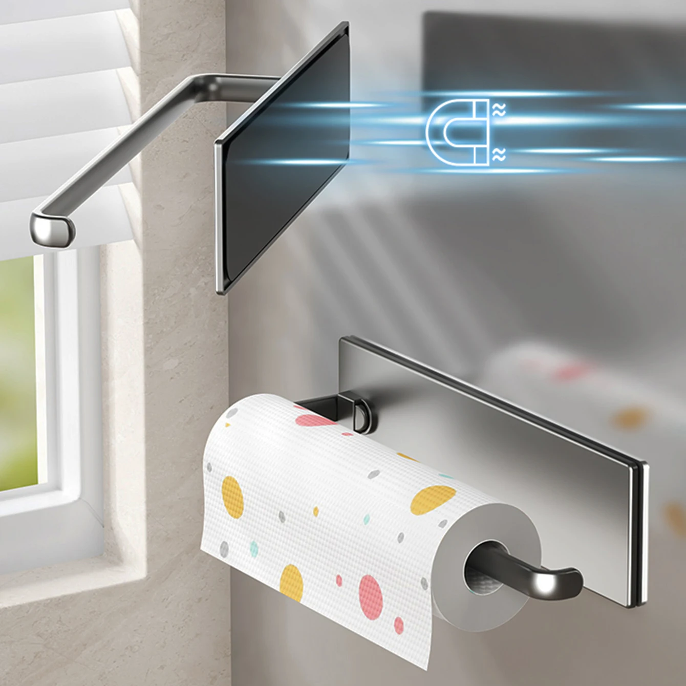 Tempat tisu magnetik untuk lem - Kitchen Baking Paper Holder ulasan dan harga