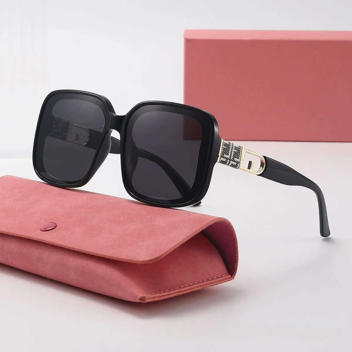 

2026 New large-frame polarized sunglasses for women, small face, high-end fashion sunglasses, anti-UV DS-2403