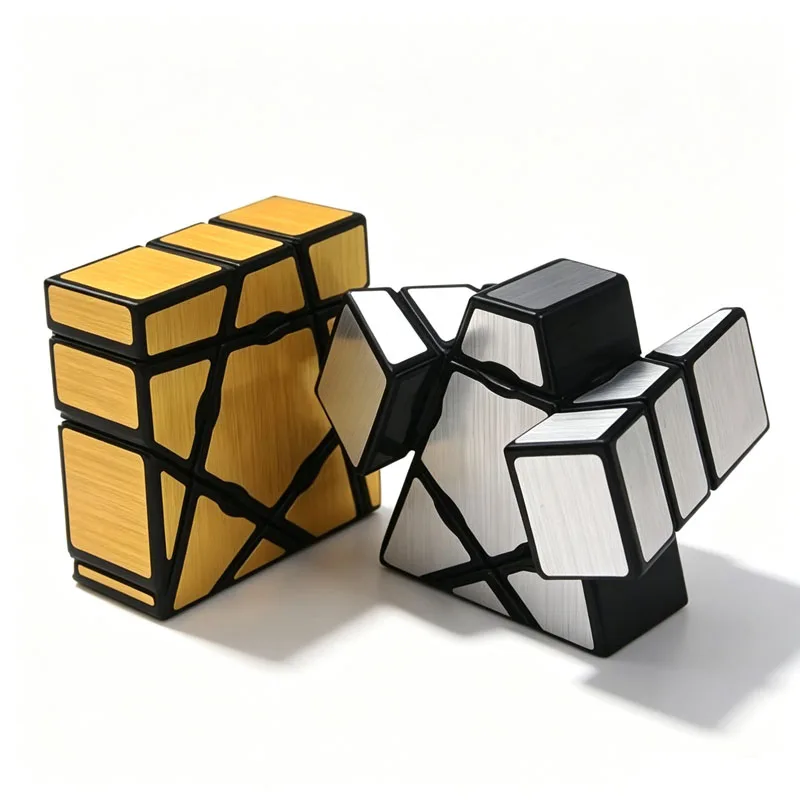 YJ Magic Ghost Cube 1x3x3 Brain Teaser Puzzle Mirror Speedcube IQ Logic Training For Adults & Kids Educational Toys Best Gifts 