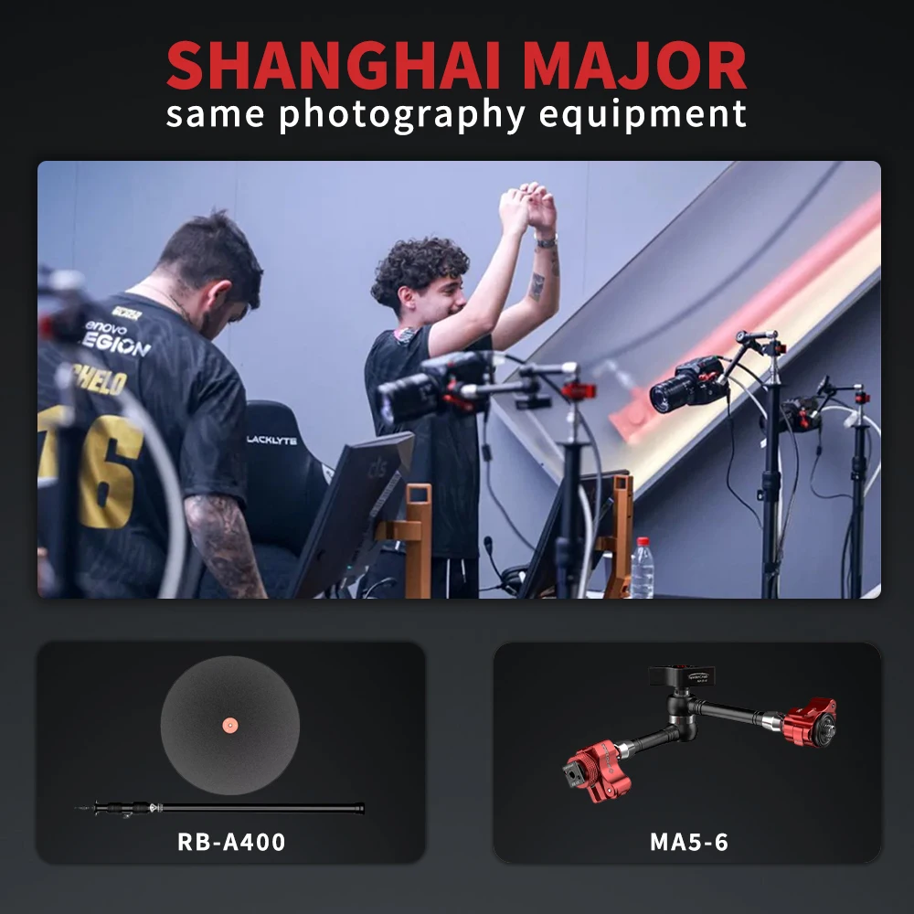 IFOOTAGE Shanghai Major Same Desktop Recording Disc Monopod RB-A400 And Magic Crm MA5-6 Live Streaming Desktop Photography Equip