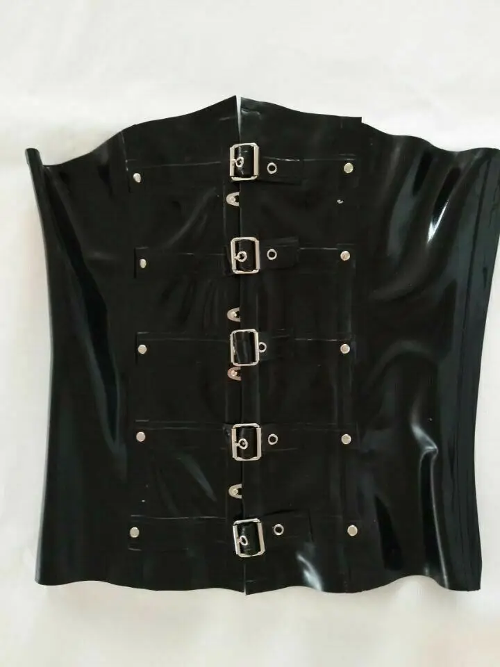 

Latex Schwarz Corset Taillenclip Gummi Sexy Korsett Handgemacht Ganzanzug S-XXL