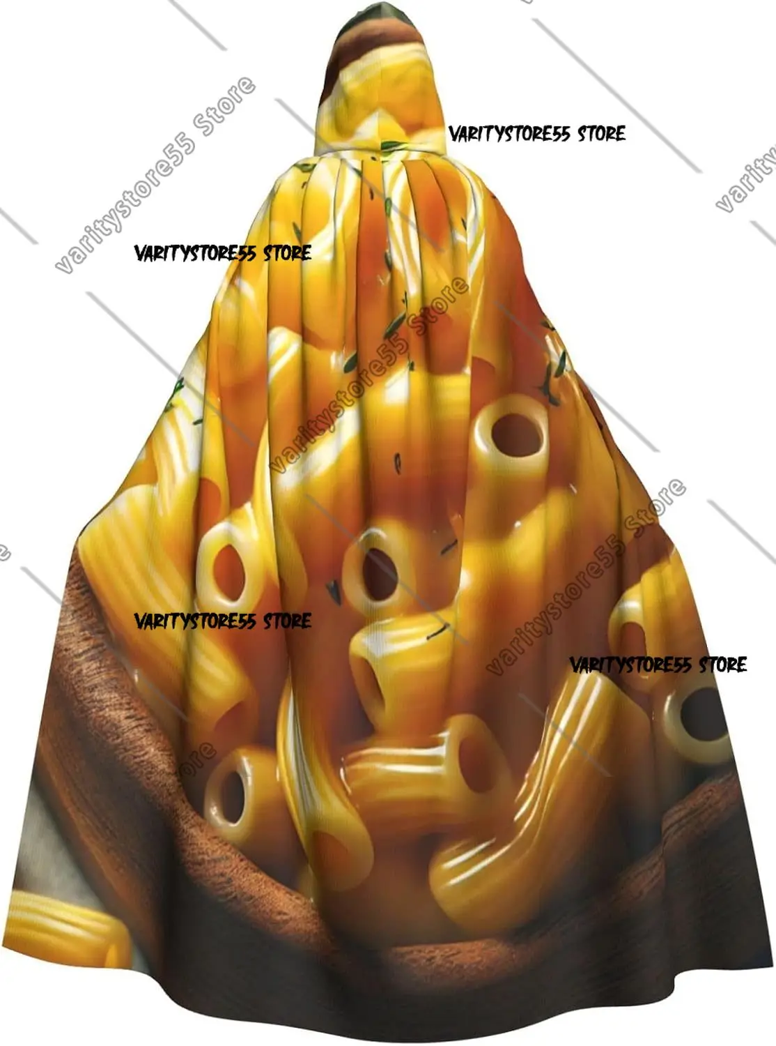 

Macaroni Cheese Sauce Adult Witch Hooded Cape Halloween Costume Hooded Cloak