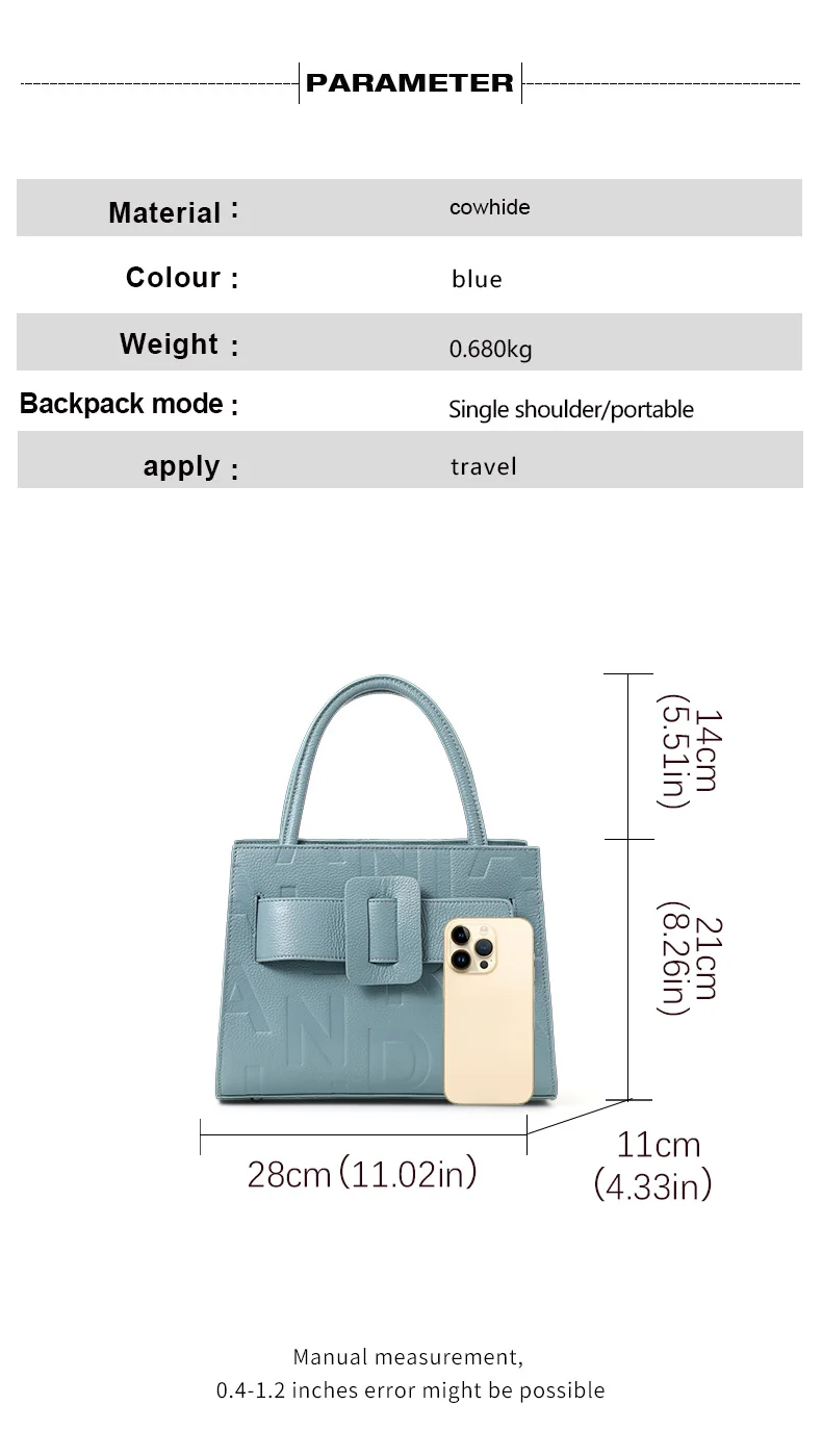 Modische und vielseitige Letter-Tasche für Damen, Handtasche & Umhängetasche aus echtem Leder, neue trendige Damenhandtasche aus Rindsleder 2026 – Detail 4