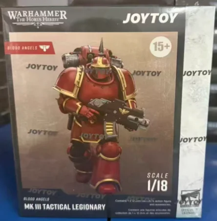 

Оригинальные фигурки JOYTOY Warhammer 40K Blood Angels MK Ill Tactical Legionary 1/18, аниме-модели, игрушки, подарки