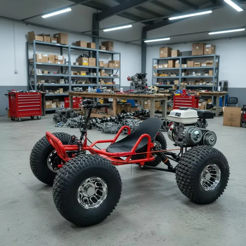 

Customized 212CC 4 Stroke Pedal Go Kart All-Terrain Off-Road Fuel-Powered Outdoor Drifting Vehicle 7.5HP Engine 60km/h